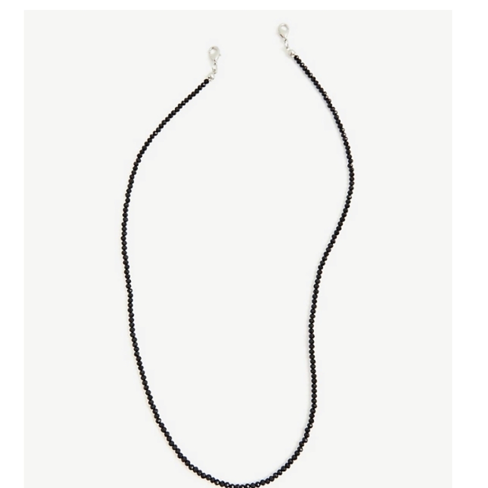 🆕 FACE MASK CHAIN - BLACK BEADED